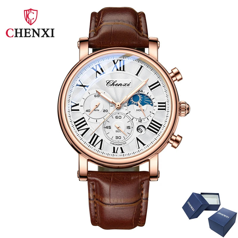 Avenox™ Business Moon Phase Quartz Watch