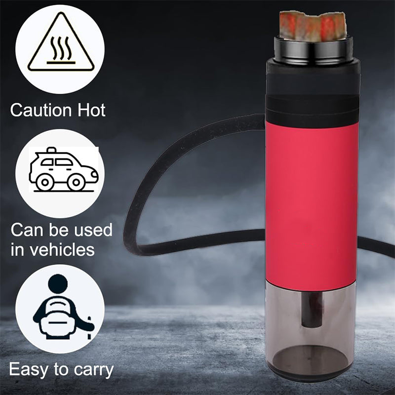 SmokeMate™ Portable Anti-Scald Hookah Set – Compact Travel Shisha for Car & On-the-Go Use