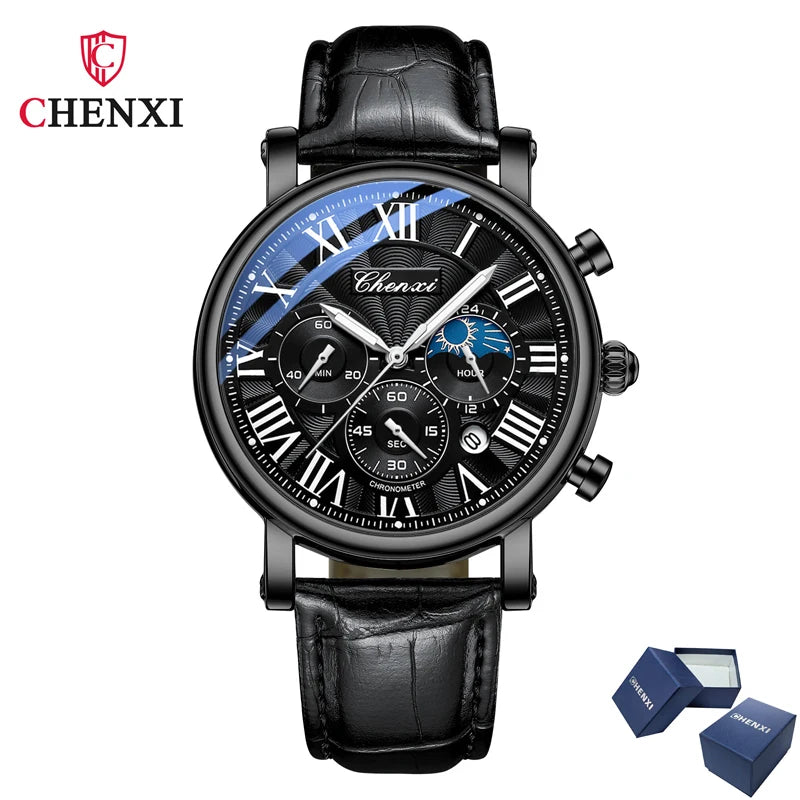 Avenox™ Business Moon Phase Quartz Watch