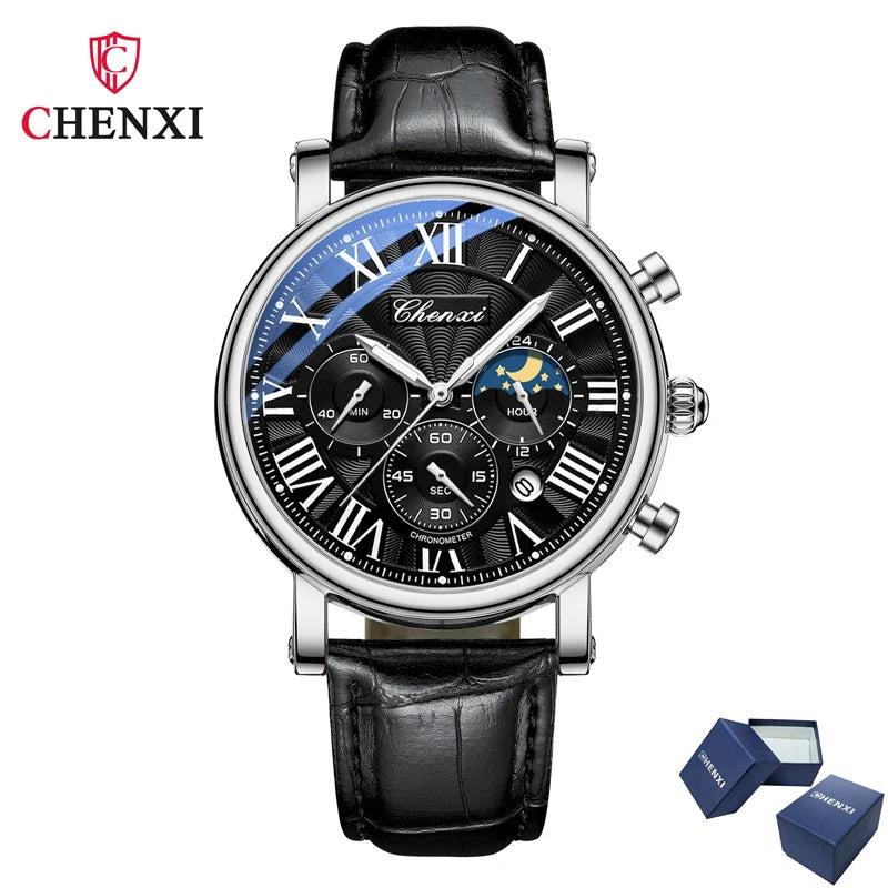 Avenox™ Business Moon Phase Quartz Watch