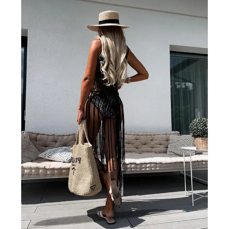 TideLuxe™ Crochet Beach Cover-Up