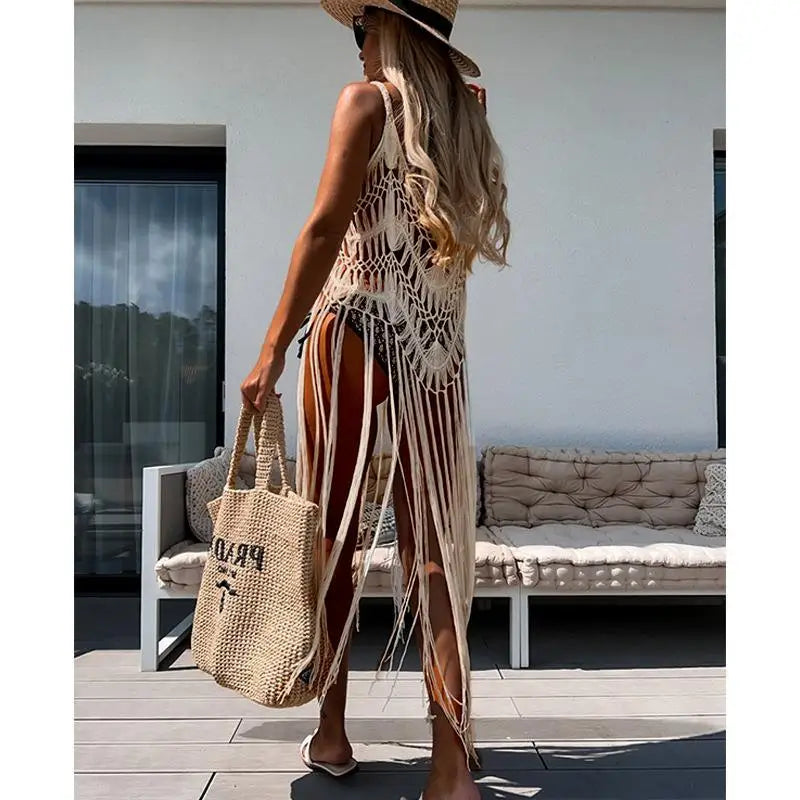 TideLuxe™ Crochet Beach Cover-Up