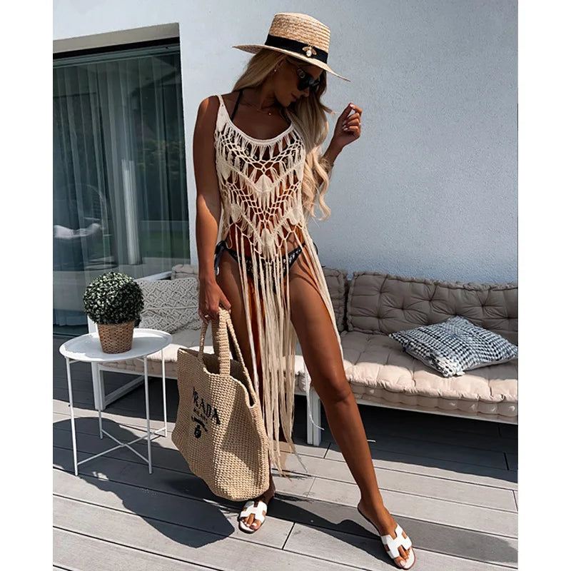 TideLuxe™ Crochet Beach Cover-Up