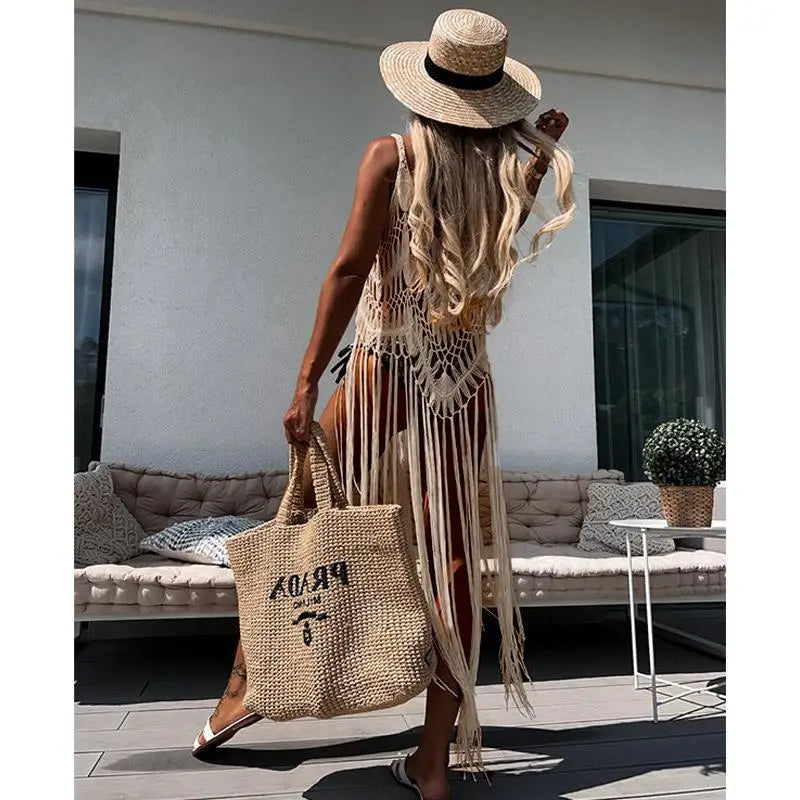 TideLuxe™ Crochet Beach Cover-Up