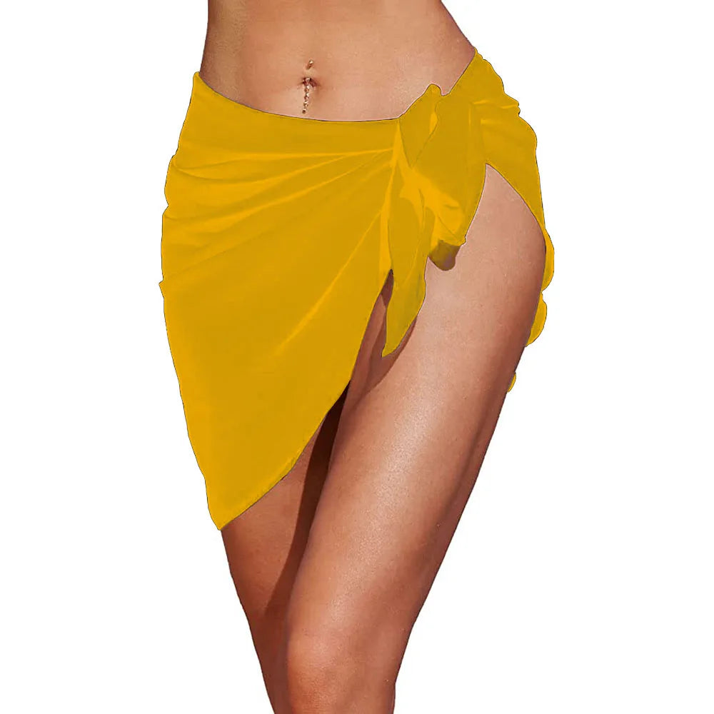 Solayra™ Sheer Beach Sarong – Long & Short Bikini Wrap Skirt Cover-Up for Women