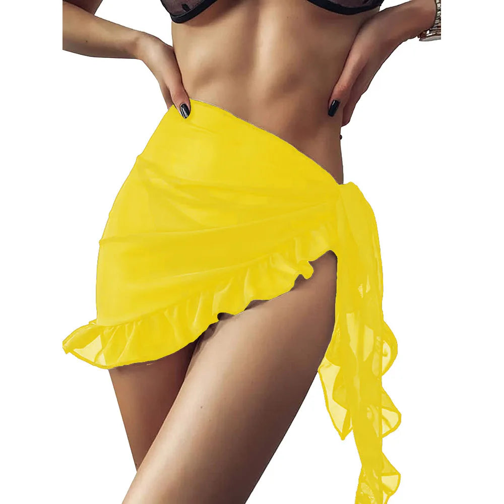 Solayra™ Sheer Beach Sarong – Long & Short Bikini Wrap Skirt Cover-Up for Women