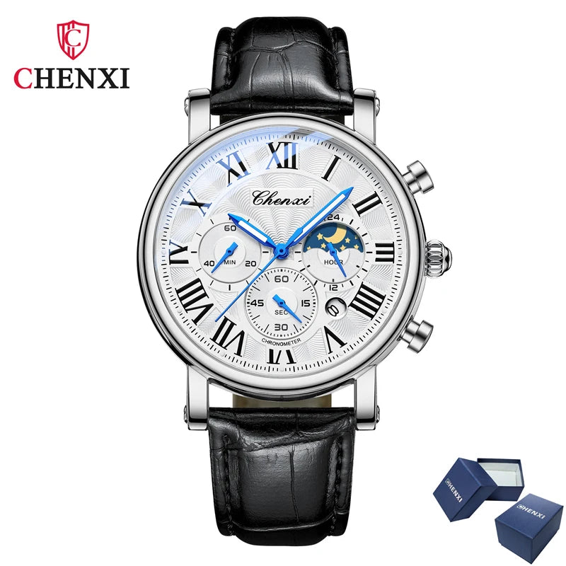Avenox™ Business Moon Phase Quartz Watch