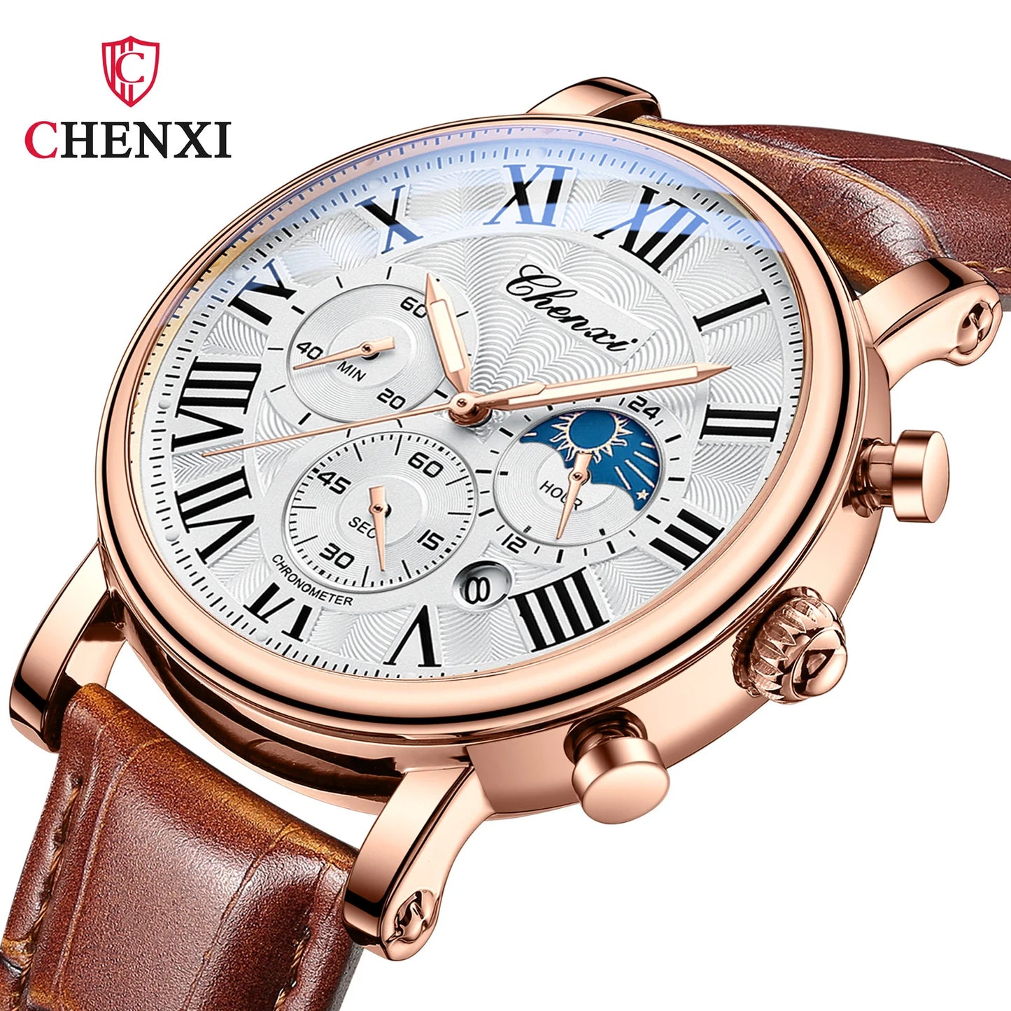 Avenox™ Business Moon Phase Quartz Watch