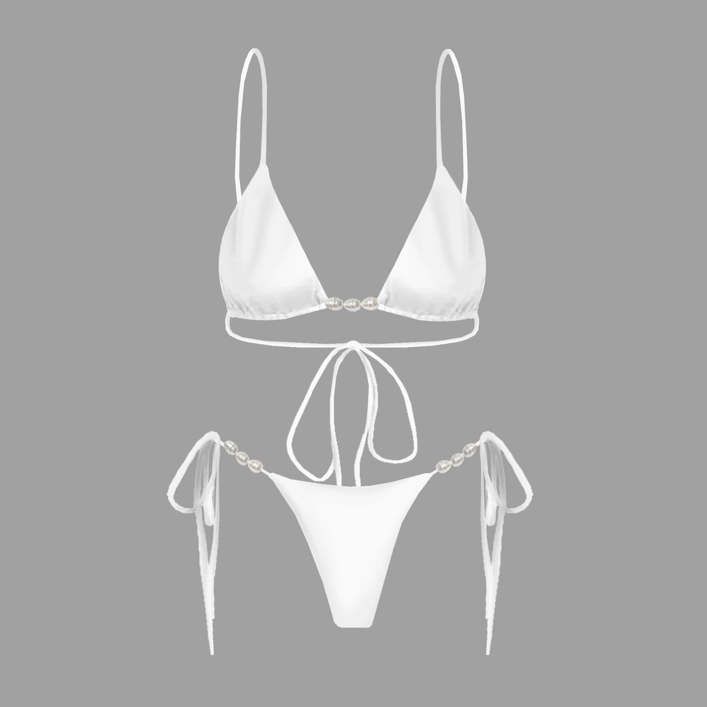 PearlLuxe™ 3-Piece Bikini Set with Cover-Up