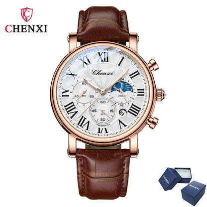 Avenox™ Business Moon Phase Quartz Watch