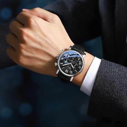 Avenox™ Business Moon Phase Quartz Watch