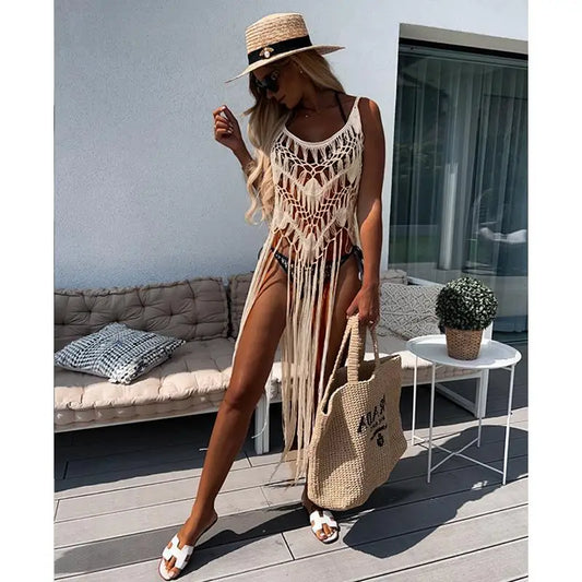 TideLuxe™ Crochet Beach Cover-Up