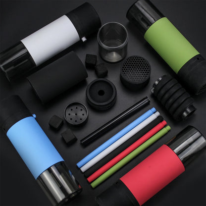 SmokeMate™ Portable Anti-Scald Hookah Set – Compact Travel Shisha for Car & On-the-Go Use