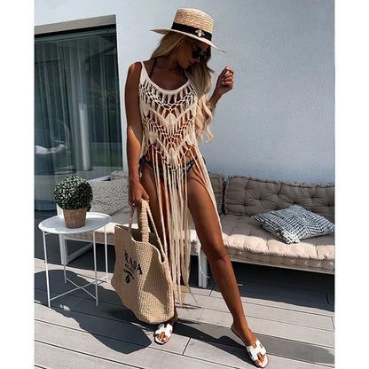TideLuxe™ Crochet Beach Cover-Up