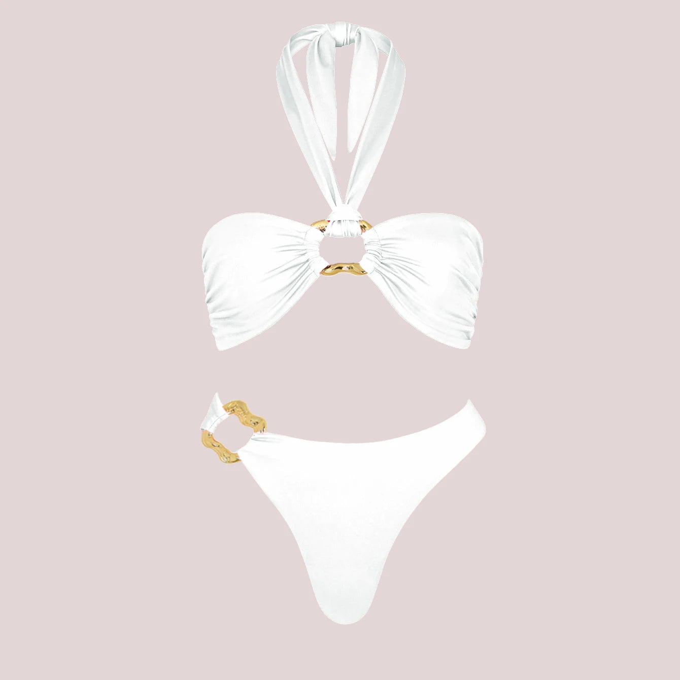 PearlLuxe™ 3-Piece Bikini Set with Cover-Up