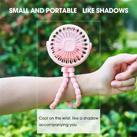 BreezeBud™ Clip-On Stroller Fan with Flexible Tripod