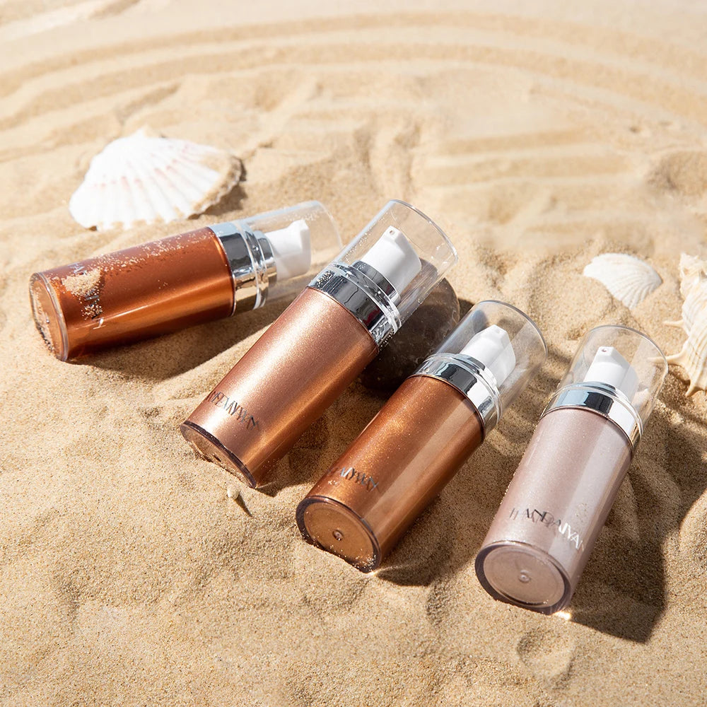 GlowGoddess™ Body & Face Highlighter – Summer Radiance Shimmer Lotion