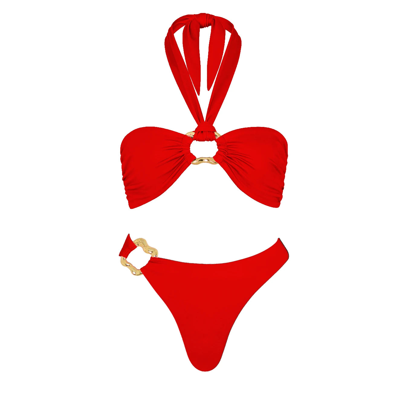 PearlLuxe™ 3-Piece Bikini Set with Cover-Up