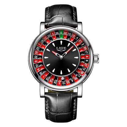 Avenox™ Roulette Dial Leather Watch