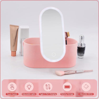 LumiTouch™ Portable Makeup Mirror