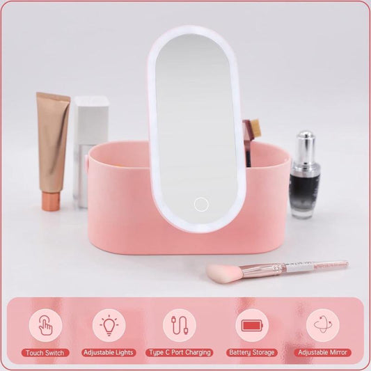 LumiTouch™ Portable Makeup Mirror